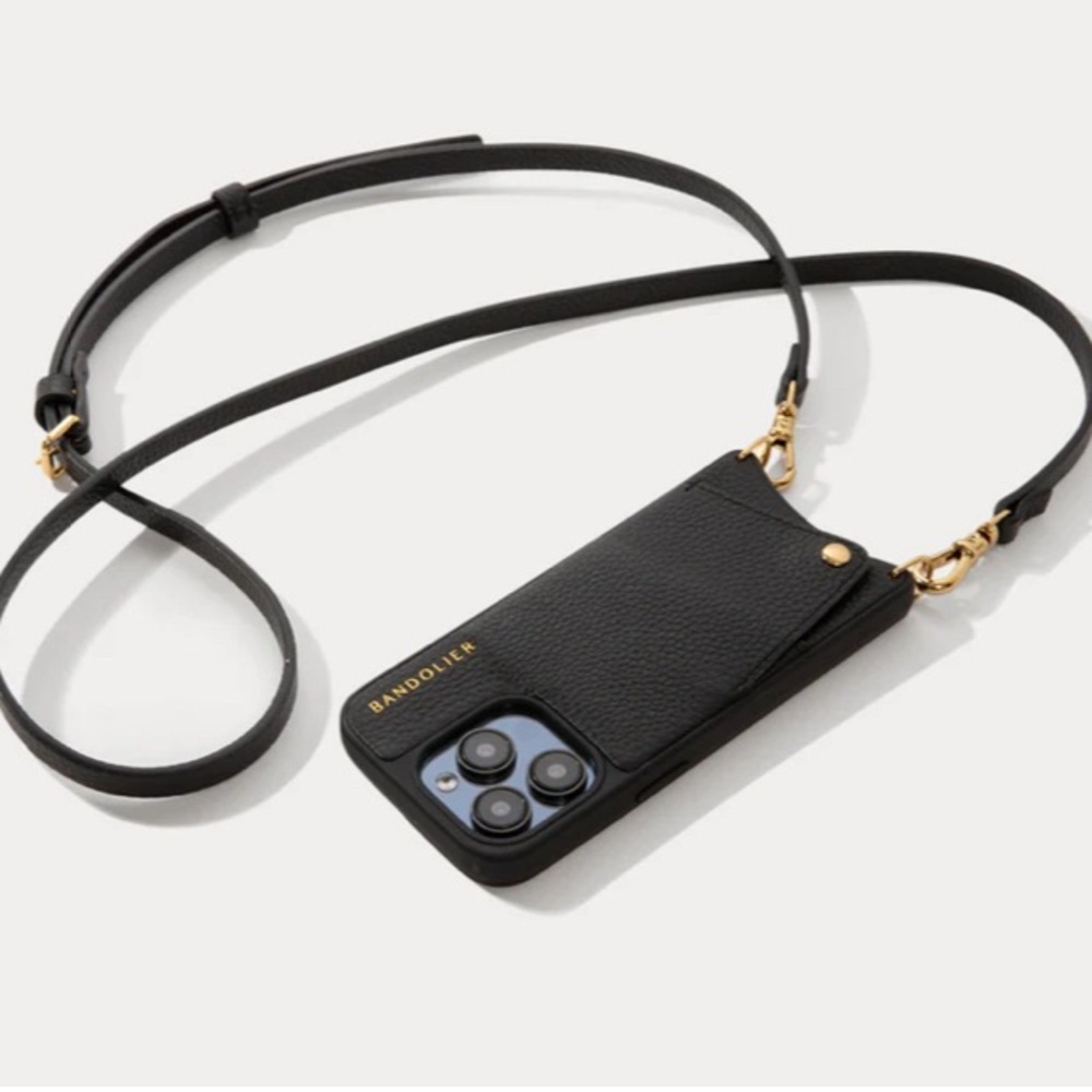 Bandolier Emma crossbody phone case black/gold iPhone 11